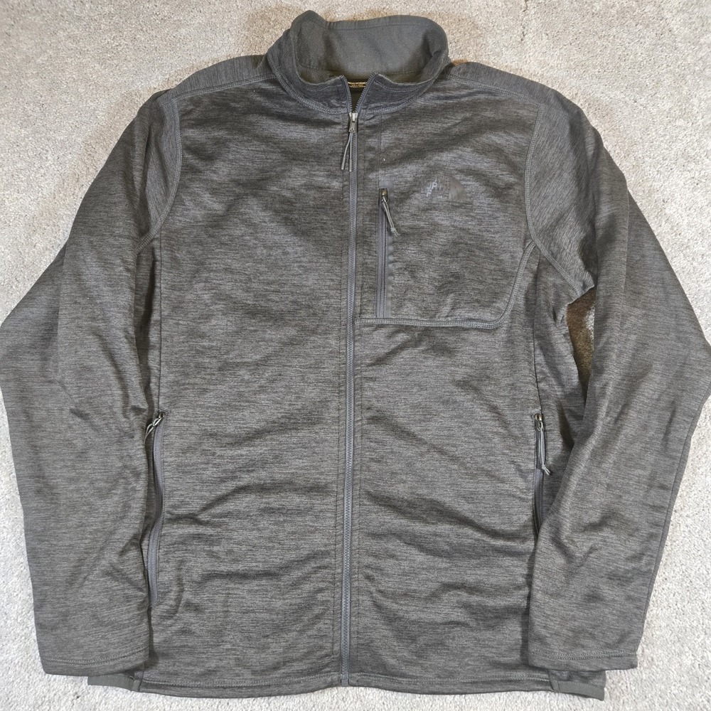 The North Face Canyonlands Full Zip Fleece Jacket Mens Large Charcoal Gray - Picture 2 of 7